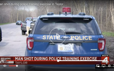Wayne County, MI auxiliary officer shoots role player … thought he had training pistol …